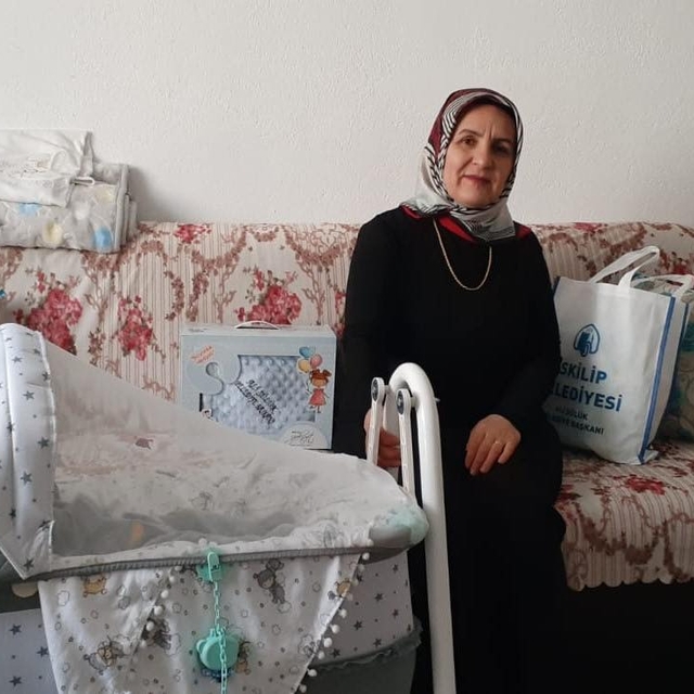 İskilip'te 708 bebeğin ailesine hediye verildi