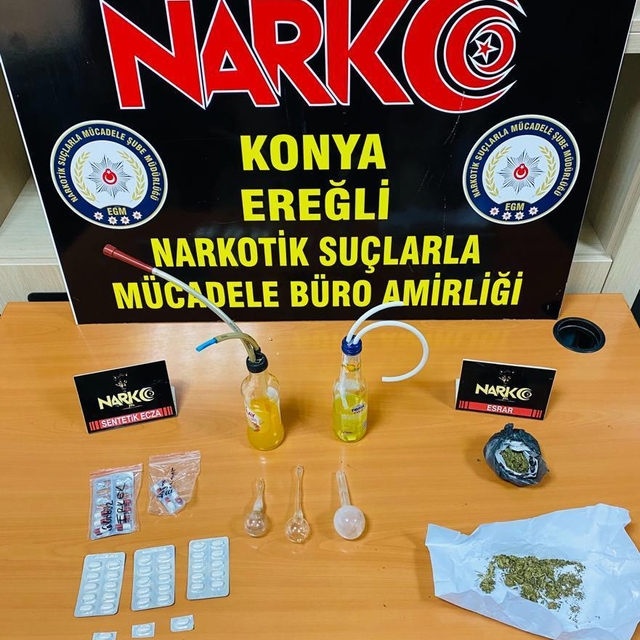 Konya'da uyuşturucu operasyonunda 11 şüpheli gözaltına alındı
