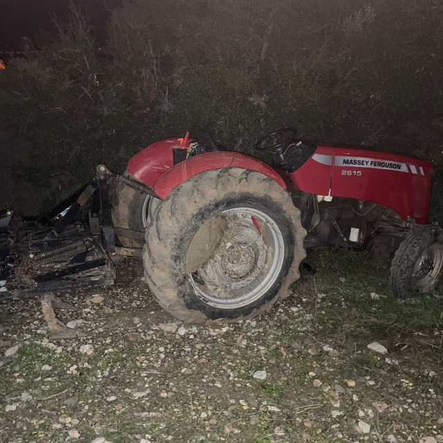 Muğla'da devrilen traktörün sürücüsü öldü