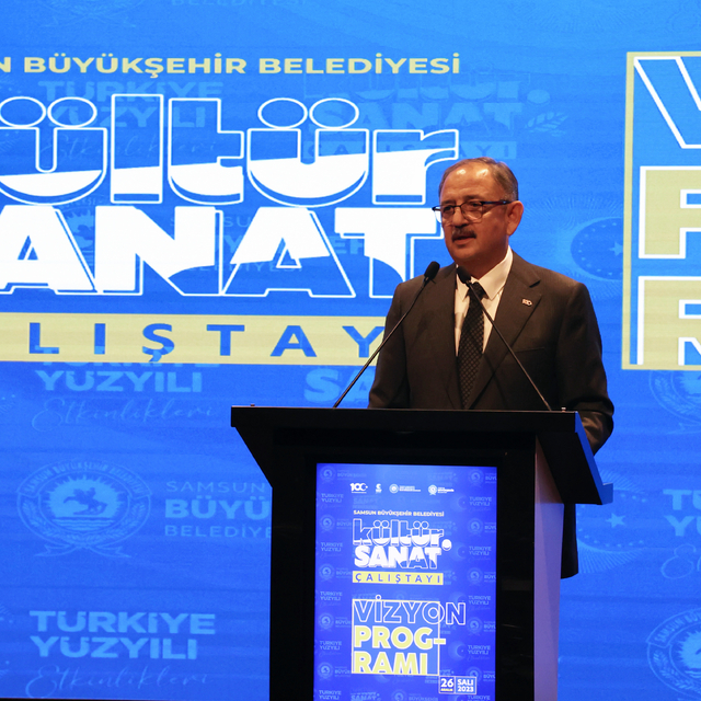 Bakan Özhaseki, "Samsun Kültür Sanat Çalıştayı Vizyon Programı"nda konuştu: