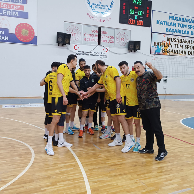 Sorgun Belediyespor'da liderlik sevinci