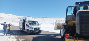 Van'da yolu kapanan mahalledeki hasta ekiplerce hastaneye ulaştırıldı