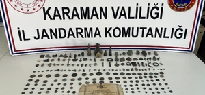 Karaman'da tarihi eser operasyonunda 1 şüpheli yakalandı
