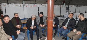 Cizre'de kurulan çadırda Filistinliler için insanlık nöbet devam ediyor