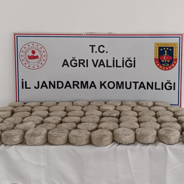 Ağrı kırsalında 33 kilo 621 gram eroin bulundu