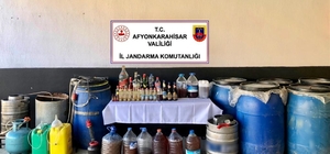 Afyonkarahisar'da sahte içki operasyonunda 2 kişi yakalandı