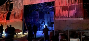 Rize'de, Kalkandere OSB'de atölye yangını