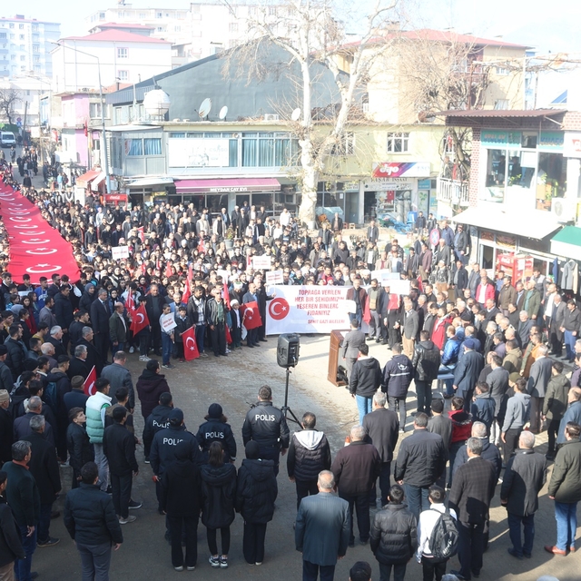 Sason'da `Teröre Lanet´ yürüyüşü
