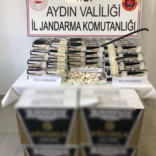 Aydın'da 40 bin makaron ele geçirildi