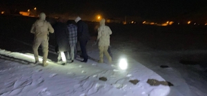 Erzurum'da kaybolan çocuk jandarmanın dron destekli taramasıyla karlı arazide bulundu