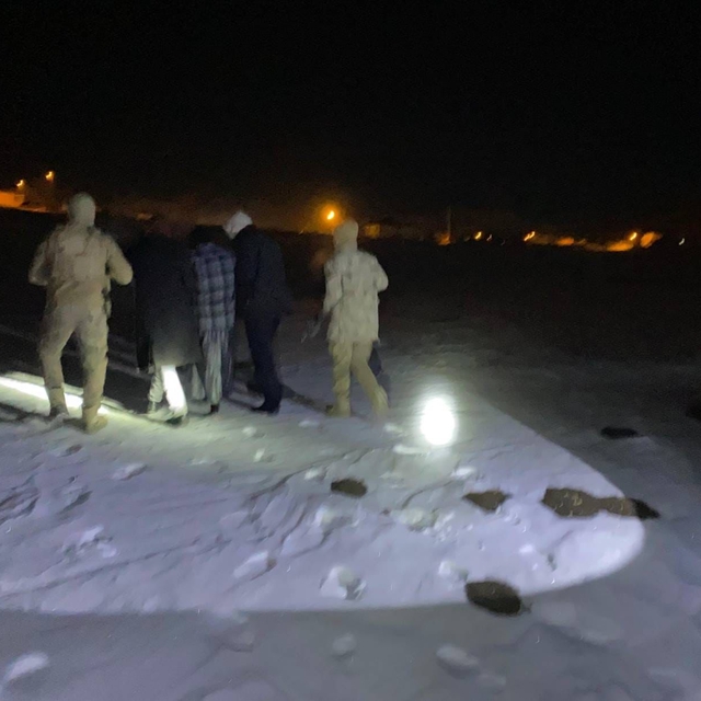 Erzurum'da kaybolan çocuk jandarmanın dron destekli taramasıyla karlı arazi...