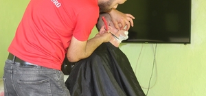 Yeşilyurt Kaymakamlığınca bakıma muhtaçlar için kuaför hizmeti başlatıldı