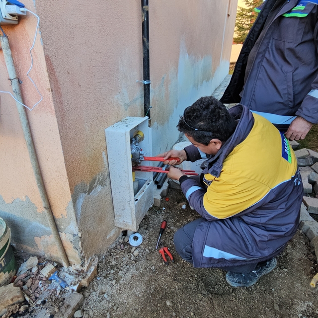 Tufanbeyli'de doğal gaz hattı çalışmalarının ilk etabı tamamlandı