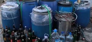  Tekirdağ'da 1350 litre sahte içki ele geçirildi
