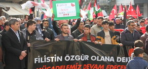 Bitlis'te vatandaşlar Filistin'e destek için yürüdü