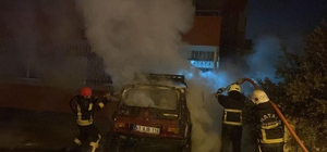 Hatay'da otomobilde çıkan yangın söndürüldü