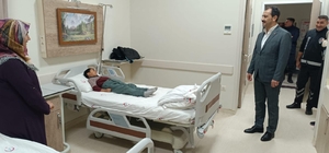Baskil Kaymakamı Kundakçı'dan hastalara ziyaret