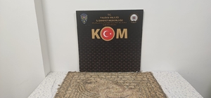 Yalova'da Roma dönemine ait taş mozaik tablo ele geçirildi