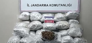 Elazığ'da tırın dorsesine gizlenmiş 138 kilogram skunk bulundu