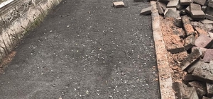 Diyarbakır'ın Bağlar ilçesinde 2 sokakta yenileme çalışmaları yapılıyor