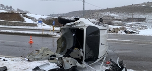 Bingöl'de takla atan otomobilin sürücüsü yaralandı