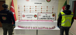 Ağrı'da krema kutuları içerisinde 13 kilo 626 gram sentetik uyuşturucu ele...