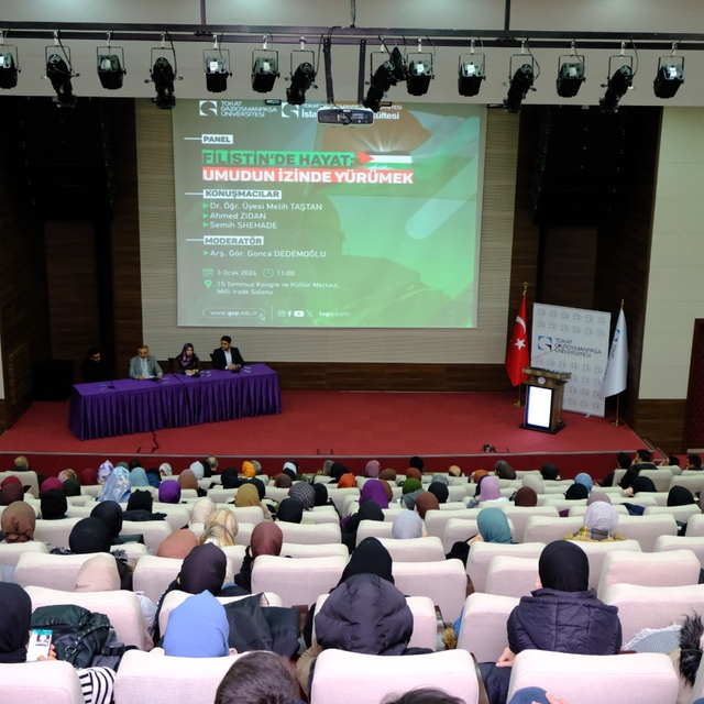 TOGÜ'de "Filistin'de hayat: Umudun izinde yürümek" paneli gerçekleştirildi