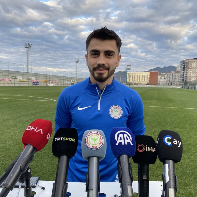 Çaykur Rizesporlu Şahin: Yakaladığımız seriyi sürdürmek istiyoruz