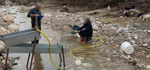 Dere yatağında altın arayan 6 şüpheli, suçüstü yakalandı