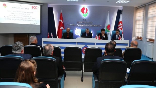 Amasya'da İl İdare Şube Başkanları Toplantısı yapıldı