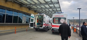 Çorum'da kamyonetle duvar arasında sıkışan sürücü yaralandı