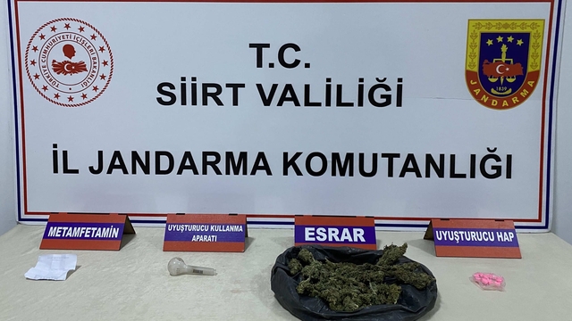 Siirt'te uyuşturucu operasyonunda 3 şüpheli yakalandı