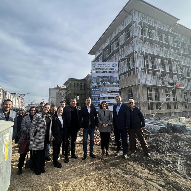 Havsa'da Hükümet Konağı inşaatı devam ediyor