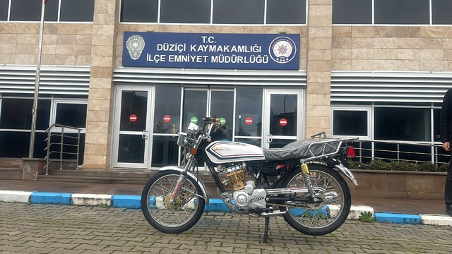 Osmaniye'de motosiklet çaldığı iddia edilen şüpheli yakalandı