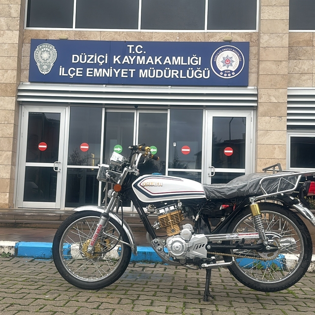 Osmaniye'de motosiklet çaldığı iddia edilen şüpheli yakalandı
