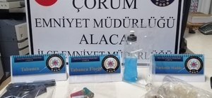 Çorum'da uyuşturucu ticareti yaptıkları iddiasıyla 5 zanlı tutuklandı