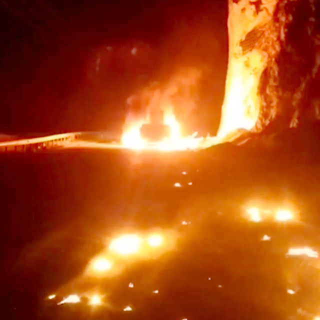 Karabük'te tır dorsesi yandı