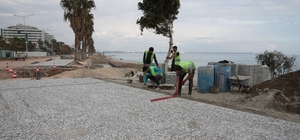 Antalya'da 2. Etap Konyaaltı Sahil Projesi'nde çalışmalar sürüyor