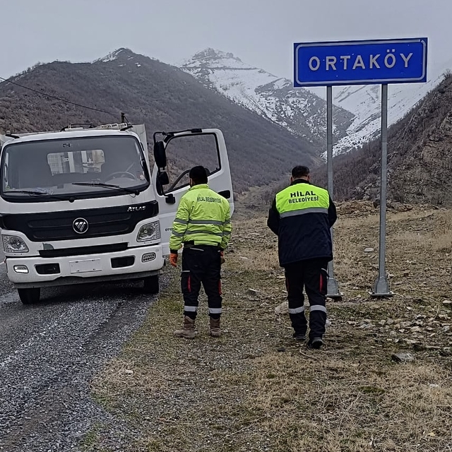 Hilal Belediyesinden köylerde temizlik çalışması