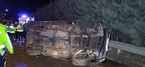 TIR'la çarpışıp, 70 metre sürüklenen kamyonetin sürücüsü yaralandı