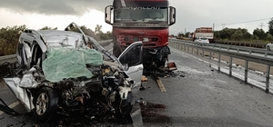 Aydın'da tırla hafif ticari aracın çarpışması sonucu 1 kişi yaralandı