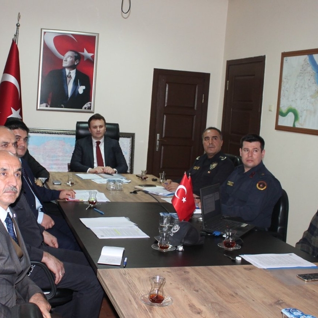 Gerze Kaymakamlığında seçim güvenliği toplantısı gerçekleştirildi