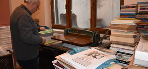 Dedesi ve babasından kalan matbaa malzemelerini basın müzesine bağışladı