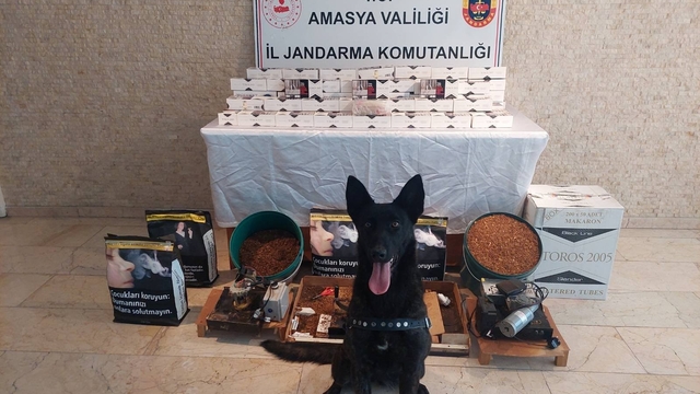'Çilek'li aramada kilolarca tütün ile binlerce makaron ele geçirildi