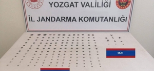 Yozgat'ta 156 sikke ve 10 obje ele geçirildi
