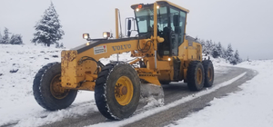 Göksun'un yüksek kesimlerinde kar yağışı başladı