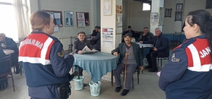 Uzunköprü'de jandarma ekipleri KADES uygulamasını anlattı