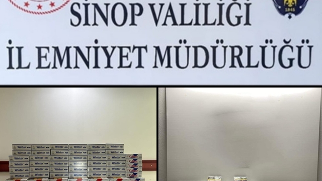 Sinop'ta 60 bin 460 makaron ele geçirildi