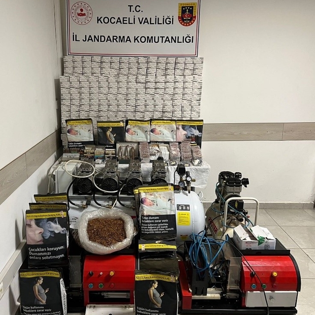 Kocaeli'de 93 bin 924 makaron ele geçirildi
