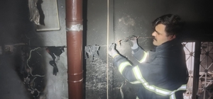 Mardin'de tek katlı müstakil ev, çıkan yangında kullanılmaz hale geldi